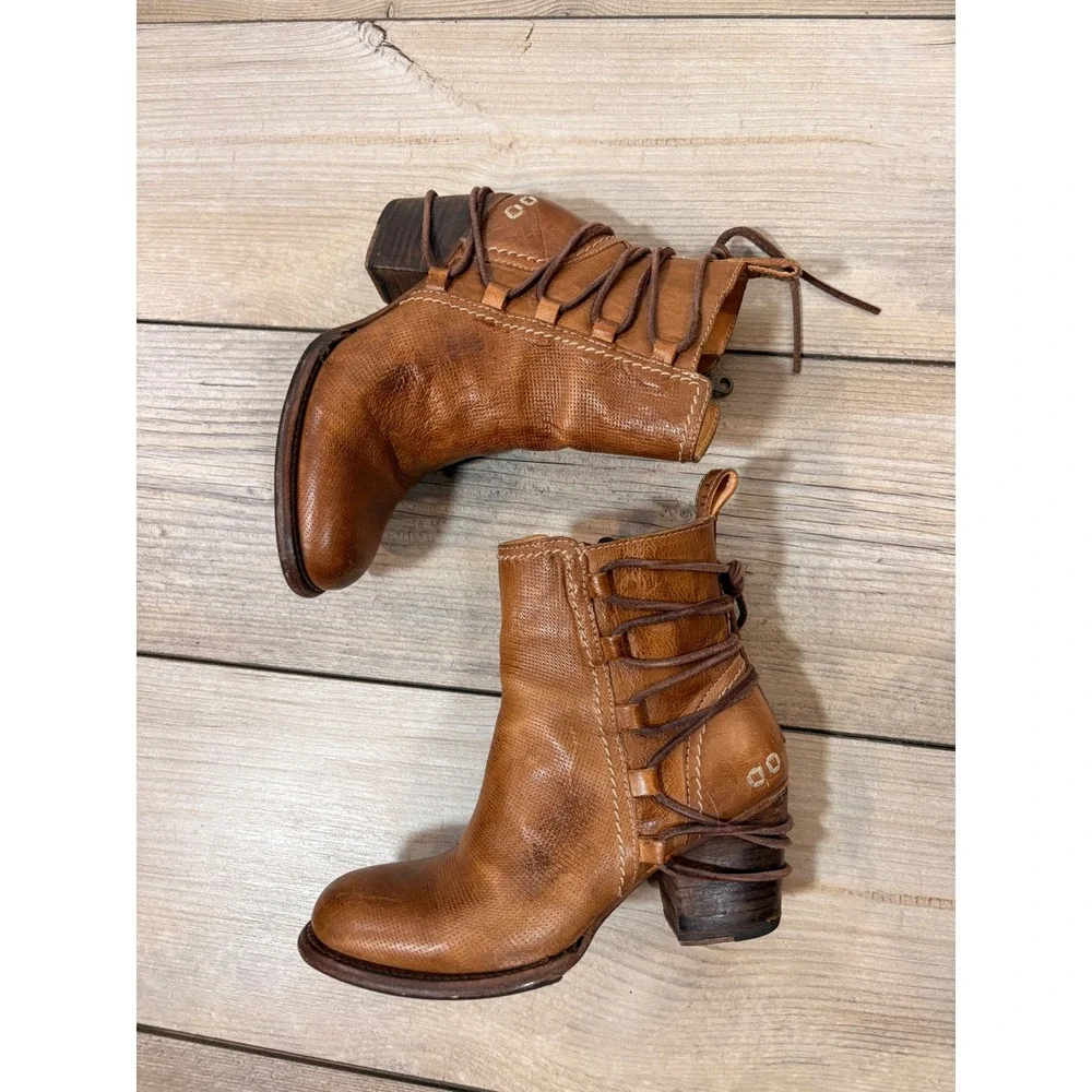 Bed Stü Cobbler Blair Leather Boots Women's 7 Western‎ Boho Cowgirl Casual